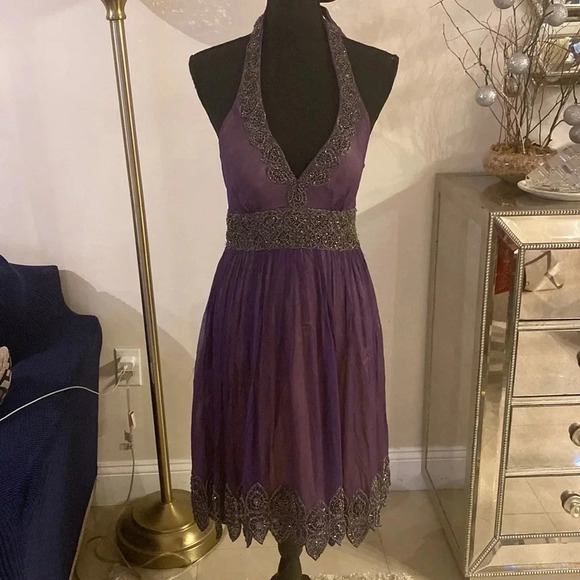 Cache gorgeous beaded dress size 4 - Picture 1 of 8